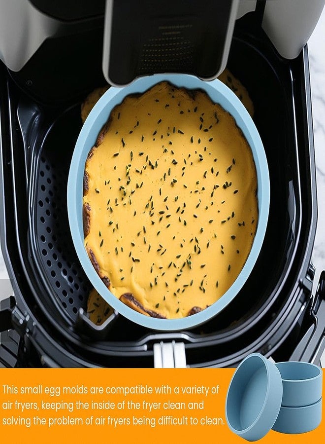 Restynic 3-Pack Silicone Egg Bite Molds for Air Fryer, Oven, Microwave & Instant Pot - Quick Breakfast Bites & Meal Prep - Image 2